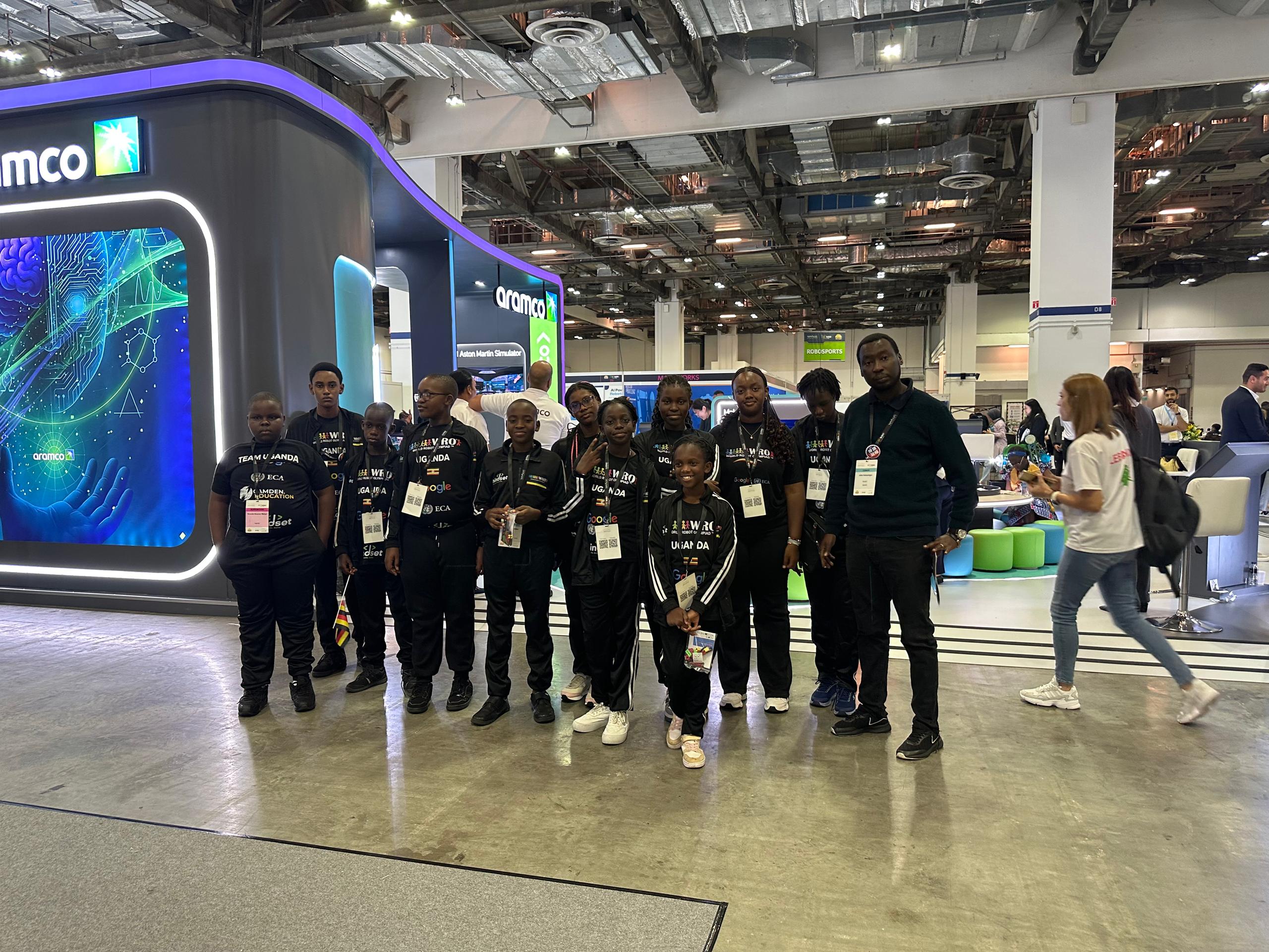 Uganda team at Singapore international competition